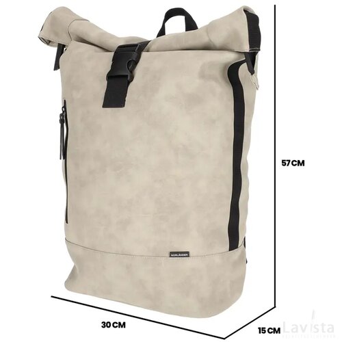 NORLÄNDER Nubuck Rol Rugtas Taupe