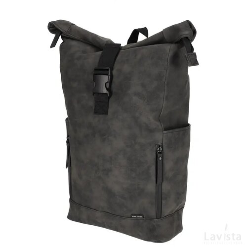 NORLÄNDER Nubuck Fiets Rugtas Grijs