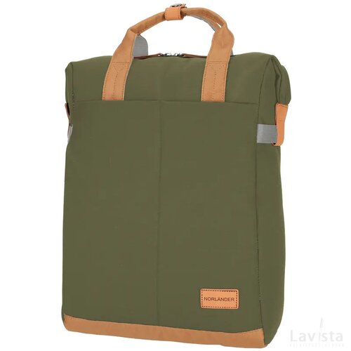 NORLÄNDER Shopper Rugtas Austin Groen