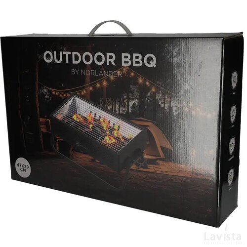 NORLÄNDER Outdoor BBQ Zwart