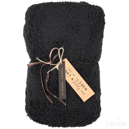 JENS Living Teddy Hoodie Zwart
