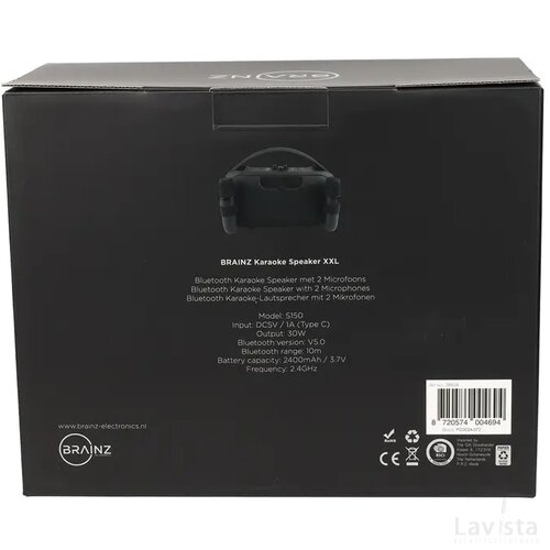 BRAINZ Karaoke Speaker XXL