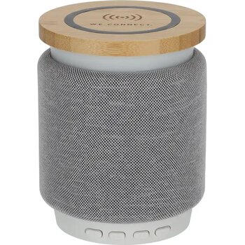 BRAINZ Wireless Charger Speaker Xem Grijs
