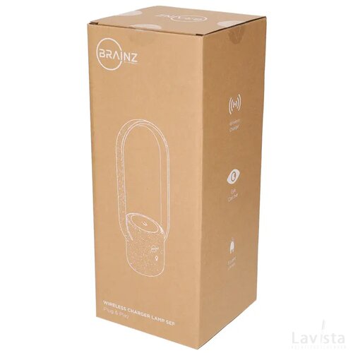 BRAINZ Wireless Charger Lamp Sef Wit