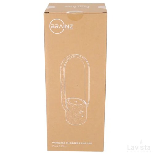 BRAINZ Wireless Charger Lamp Sef Wit