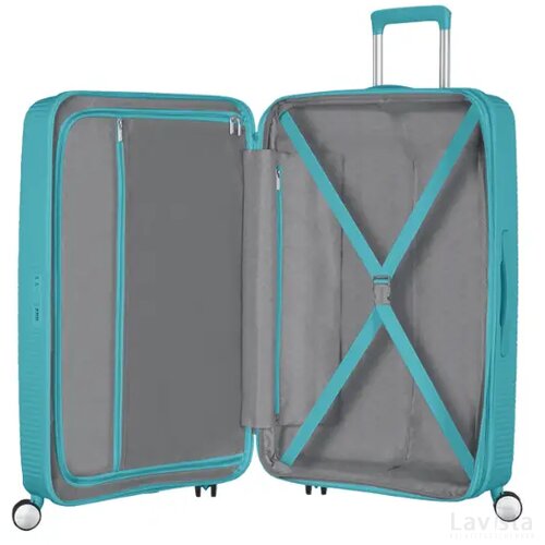 American Tourister Soundbox Spinner 67 EXP. Turquoise Tonic