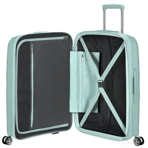 American Tourister StarVibe Spinner 67 EXP. Metallic Surf Blue