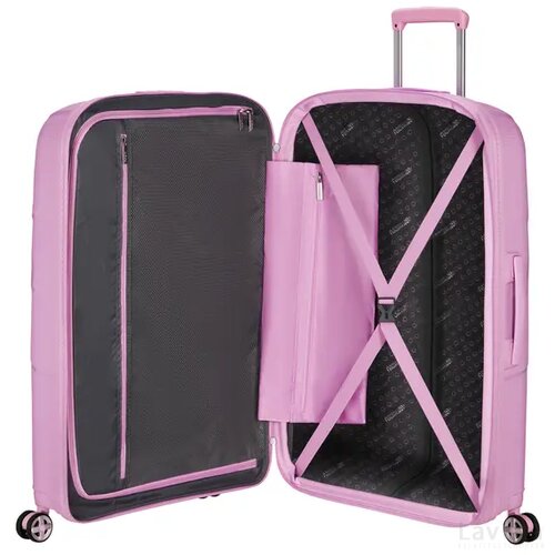 American Tourister StarVibe Spinner 77 EXP. Metallic Pastel Lavender