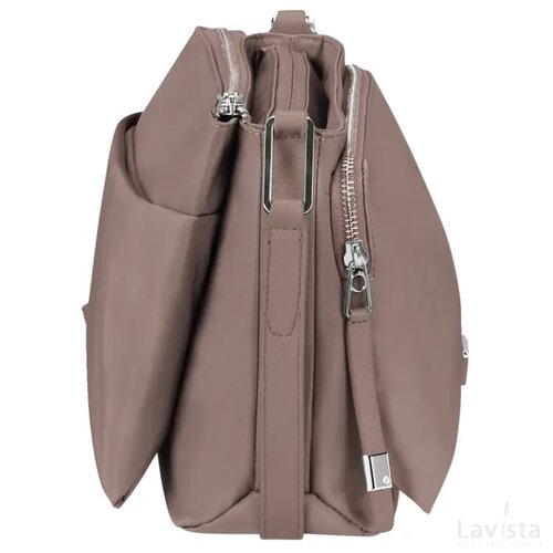 Samsonite Be-Her Horizontal Shoulder Bag M 3 Compartments Antique Pink