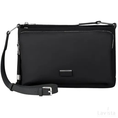 Samsonite Be-Her Horizontal Shoulder Bag M 3 Compartments Black
