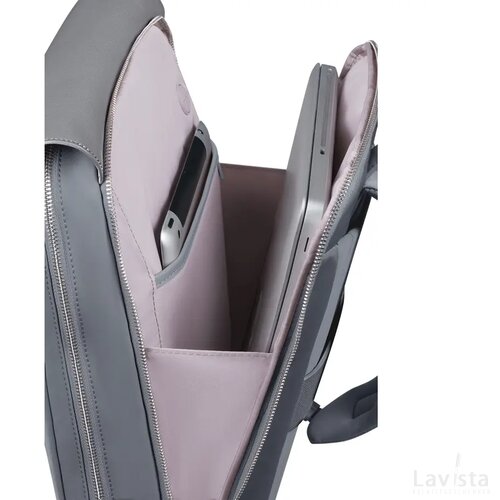 Samsonite Zalia 3.0 Backpack W/Flap 14.1" Silver Grey