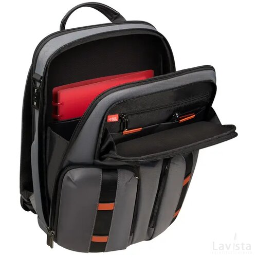 Samsonite Urban-Eye Backpack 15.6" 2 Pockets Grey/Cognac