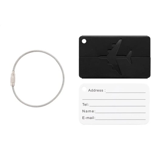 Orlando Kofferlabel Zwart