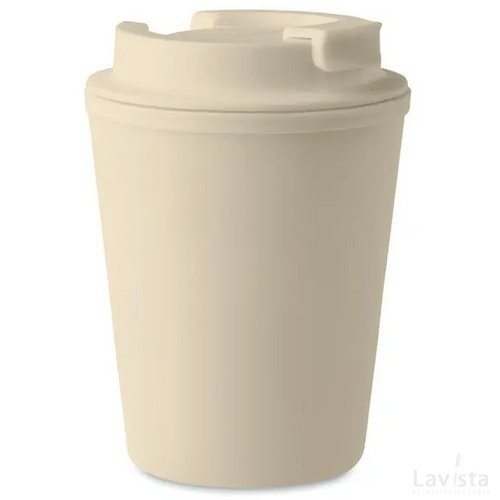 Gerecyclede thermosbeker (300 ml) Beige