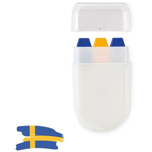 Bodypaint stick CHEER blauw-geel-blauw