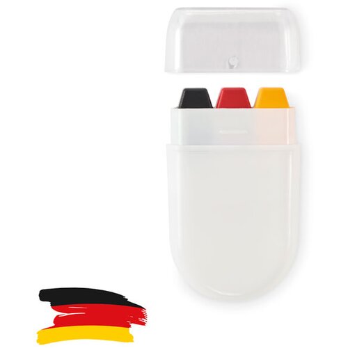 Bodypaint stick CHEER zwart-rood-geel