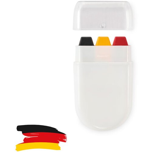 Bodypaint stick CHEER zwart-geel-rood