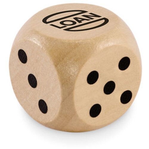 Schima houten dobbelsteen 3cm Dadin hout
