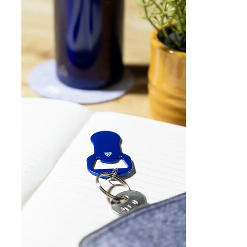 Biropi Flesopener Sleutelhanger Blauw