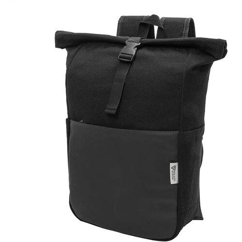 Blakkan Back Gerecyclede Canvas Rugzak Zwart