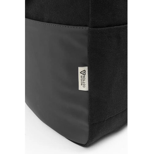 Blakkan Back Gerecyclede Canvas Rugzak Zwart