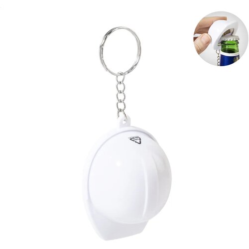 Bobby Pop Rabs Flesopener Sleutelhanger Wit