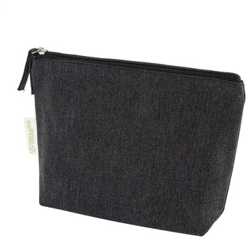 Cospex Make-Up Tas Van Gerecycled Katoen Zwart