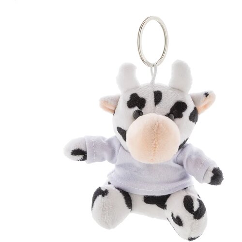 Cowfob Pluche Koe Sleutelhanger Wit