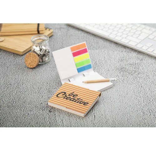 Creastick Combo Plus Eco Custom Made Sticky Notes/ Notitieblok Natuurlijk