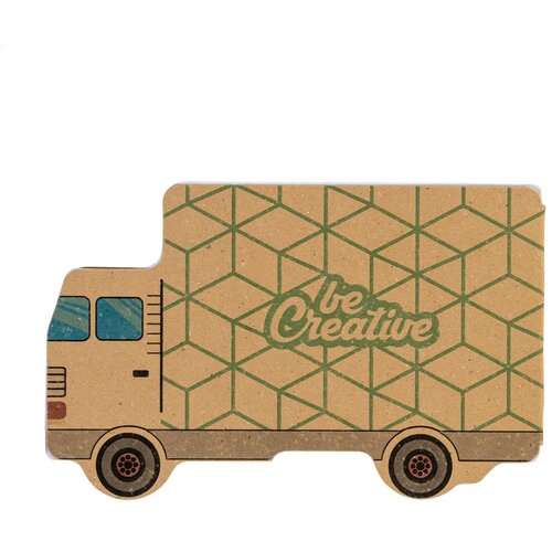 Creastick Truck Eco Custon Made Sticky Notitieblok Natuurlijk