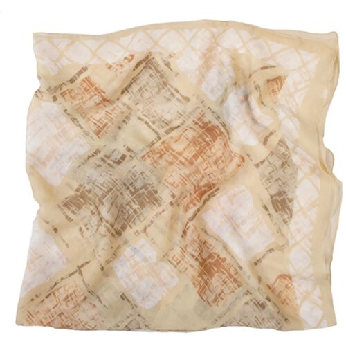 Detty Dames Sjaal, 90X90, Bruin Bruin