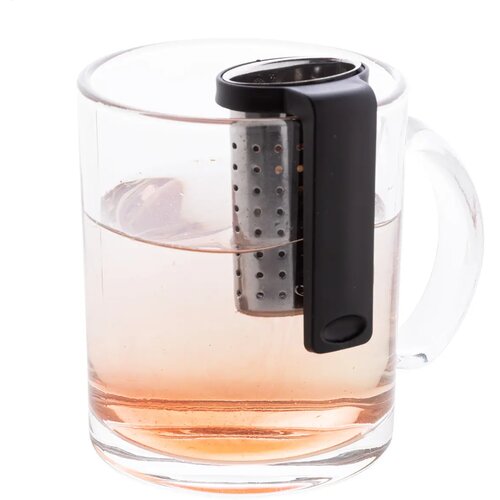 Leaflet Thee Infuser Zwart