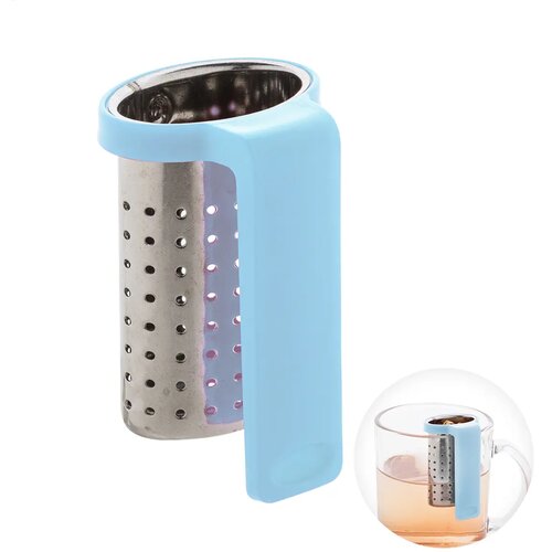 Leaflet Thee Infuser Licht Blauw