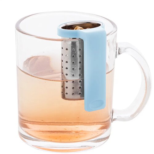 Leaflet Thee Infuser Licht Blauw