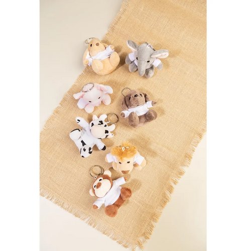 Liofob Pluche Leeuw Sleutelhanger Bruin