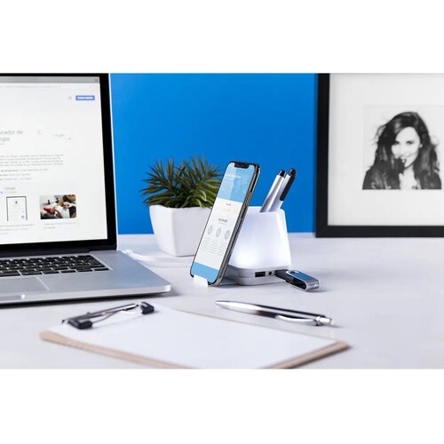Lumeo Pennenhouder Met Usb-Hub Wit