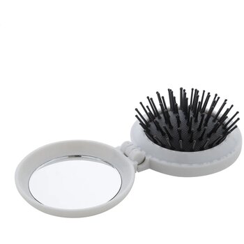 Rabrush Rabs Haarborstel Met Spiegel Wit Rabrush Rabs Haarborstel Met Spiegel Wit