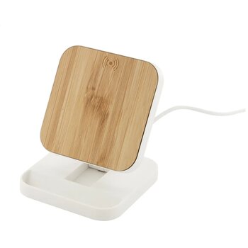 Rabso Draadloze Oplader Met Telefoon Houder Wit Rabso Draadloze Oplader Met Telefoon Houder Wit