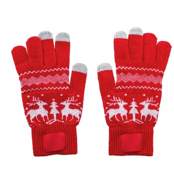 Skandihand Kerst Touchscreen Handschoenen Rood