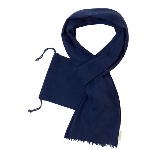 Speer Sjaal Van Biologisch Katoen Donker Blauw