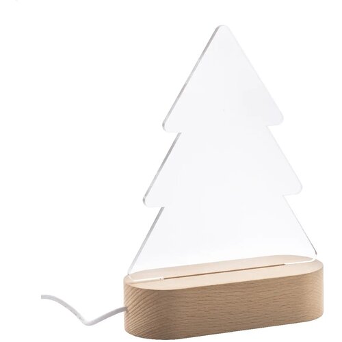 Woodify Xmas Kerstboom Led Licht Trofee Transparant