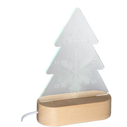 Woodify Xmas Kerstboom Led Licht Trofee Transparant