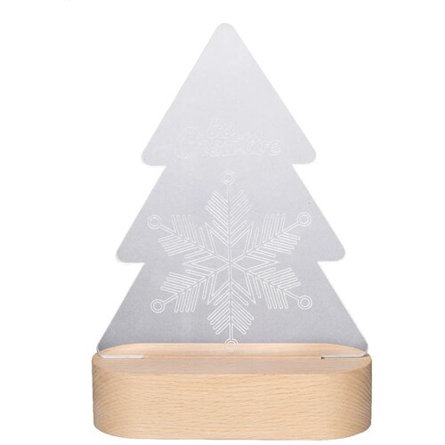 Woodify Xmas Kerstboom Led Licht Trofee Transparant