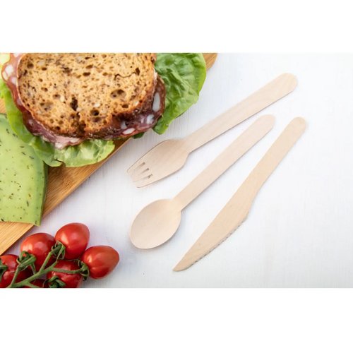 Woolly Houten Bestek, Lepel Natuurlijk