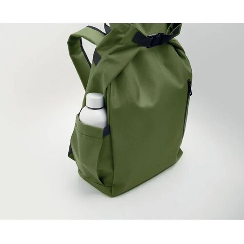 15" rolltop laptop rugzak Uniton legergroen