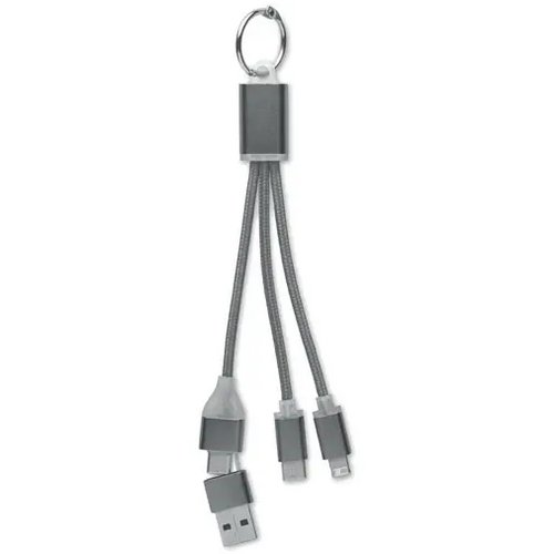 4 in 1 oplaadkabel type c Blue titanium