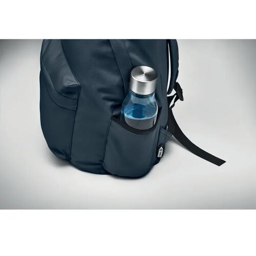 600d rpet polyester rugzak Bapal+ blauw