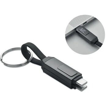 60w oplaadkabel sleutelhanger Keysto zwart