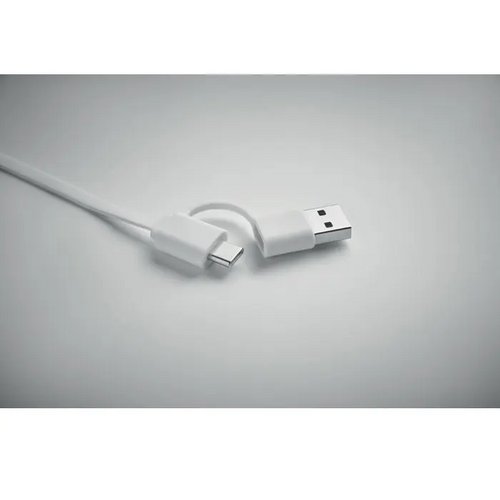 60w uittrekbare oplaadkabel Linea wit