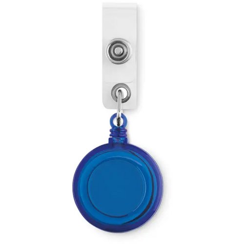 Badgehouder aan koordje Lades blauw
